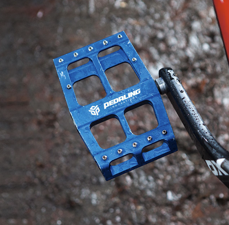 Catalyst Pedal in action on mountain bike